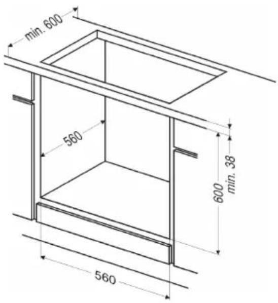 AMICA EHCX 933 130 S - Installation du four : - 1