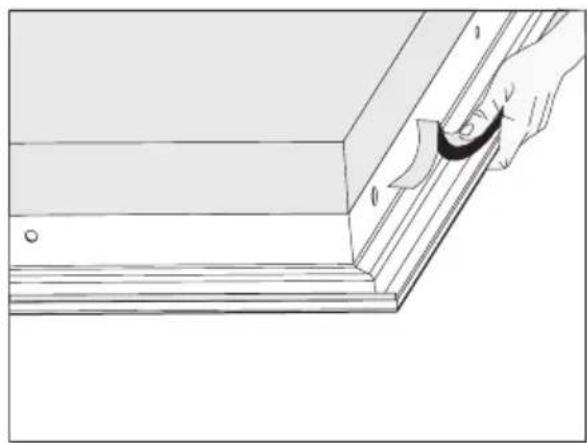 AMICA EHCX 933 130 S - The gasket must be applied on the appliance as follows: - 2