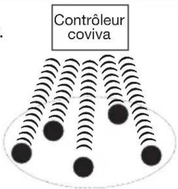 HAGER TG551A - Principe de mise en réseau avec le contrôleur coviva - 1