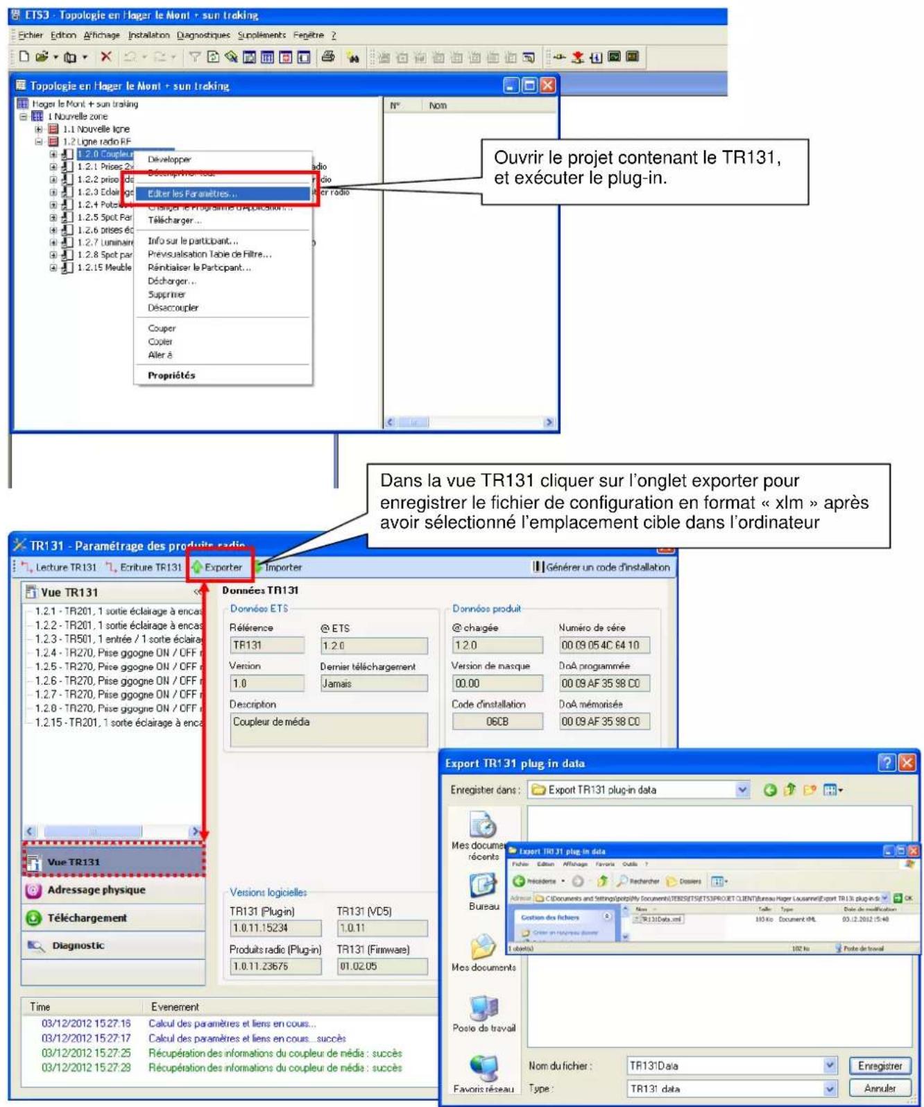 HAGER TR131A - Méthode TR131A Plugin Version à V 1\_1\_0 - 1