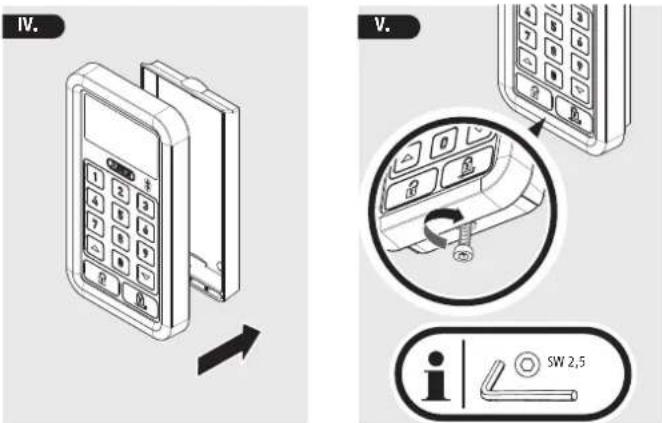 ABUS CFT3100 - Montage der Tastatur - 10
