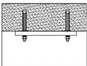 SPC Conforto DC Lite - Instalación de soporte de techo: - 1
