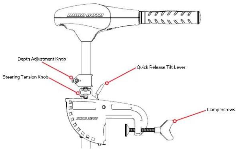 Minn Kota Endura C2 - BRACKET ADJUSTMENT - 1