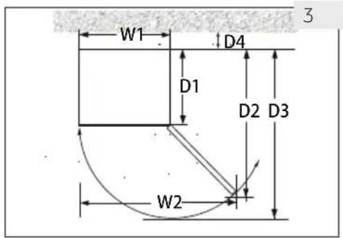 HAIER HWS42DGAU1 - Ventilation space - 1