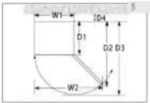 HAIER HWS42DGAU1 - Requisiti di spazio - 1