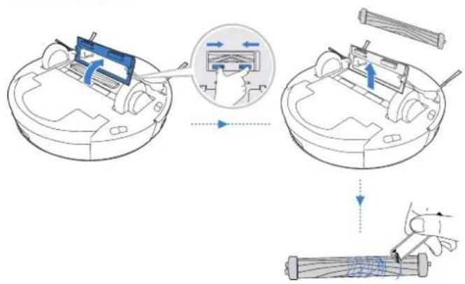 ECOVACS Deebot N8 Pro Care - Brosse principale et brosses latérales - 1