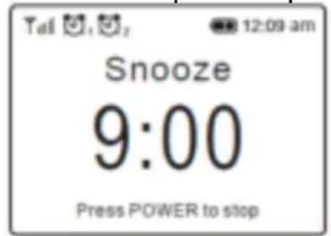 Audizio Naples - Arreter l'alarme / Activer la fonction Snooze - 1