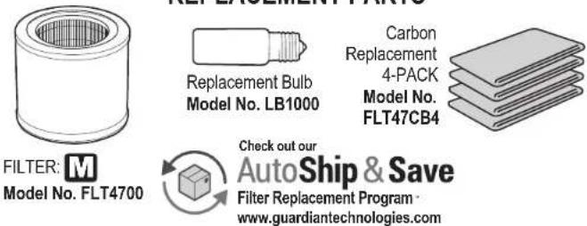 GermGuardian AC4625 - LAMP CONTAINS MERCURY - 5