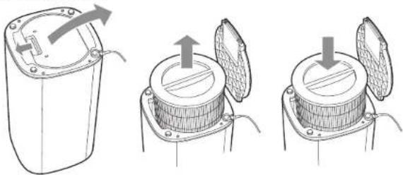GermGuardian AP5800 - ENLÈVEMENT ET REMPLACEMENT DU FILTRE - 1
