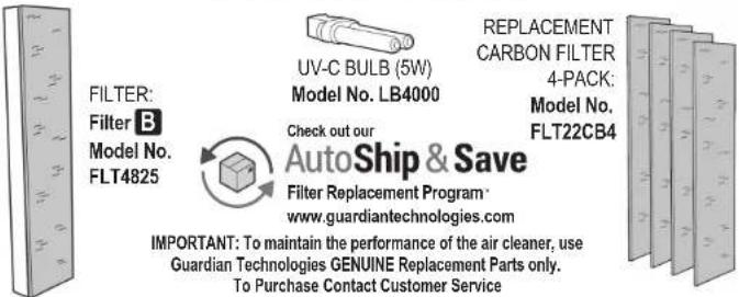 GermGuardian AC4900 - LAMP CONTAINS MERCURY - 5