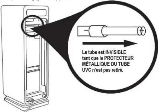 GermGuardian AC4900 - INSTALLER ETRETIRER LE TUBE UVC - 4