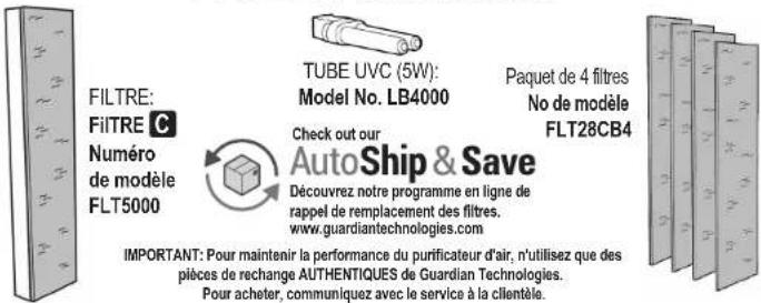 GermGuardian AC5300 - L'AMPOULE CONTIENT DU MERCURE - 5