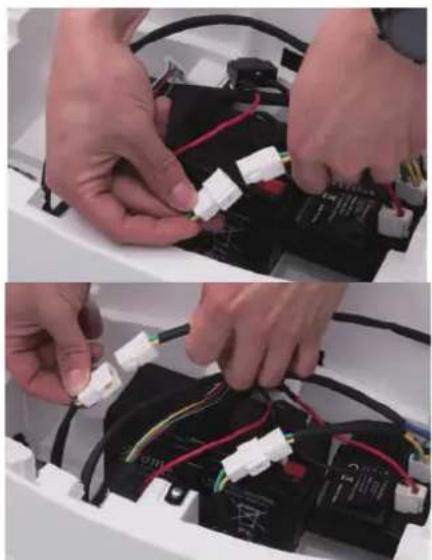 Merax TX295531 - Connexion de la ligne de moteur et de la ligne de batterie - 1