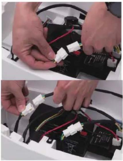 Merax TX295531 - 8.Motor line and battery line connection - 1