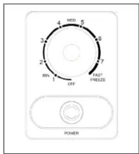 Magic Cool MCCF7WI - FAST FREEZE SETTING: - 1