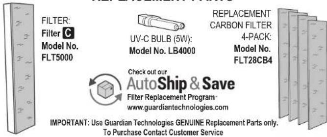 GermGuardian CDAP5500 - LAMP CONTAINS MERCURY - 5