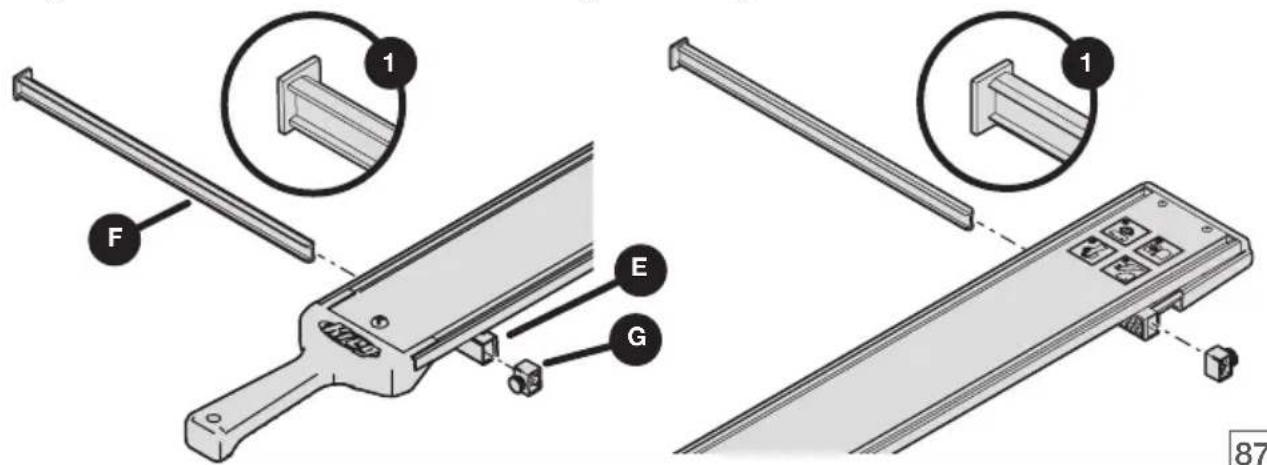 Kreg Straight Edge Guide - Arme der Schnittkantenanzeige installieren - 1