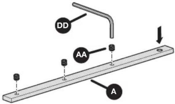 Kreg Straight Edge Guide - Preparar las barras conectoras superiores - 1