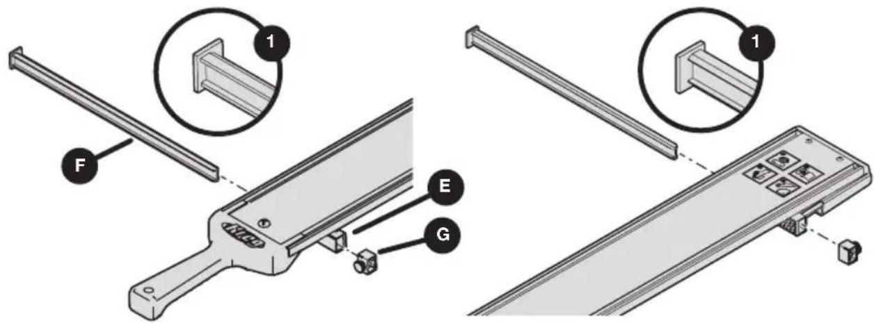 Kreg Straight Edge Guide - Instalar los brazos del indicador - 1
