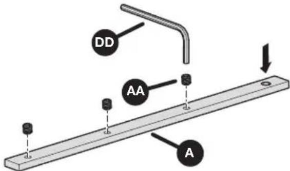 Kreg Straight Edge Guide - Préparation des barres supérieures de connexion - 1