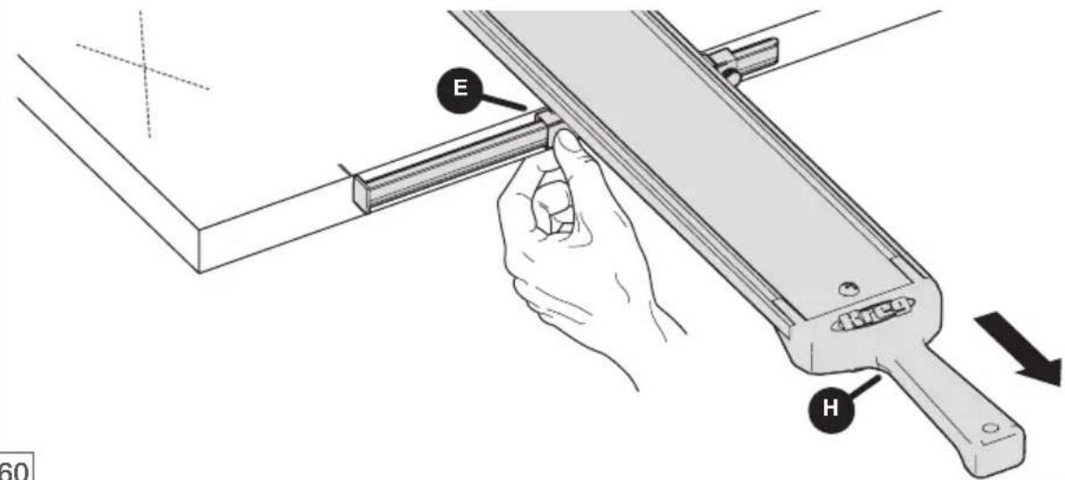 Kreg Straight Edge Guide - Fixation du guide pour coupe rectiligne sur votre planche - 1