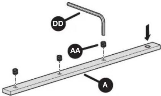 Kreg Straight Edge Guide - Préparez les barres de raccordement supérieures - 1