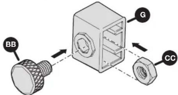Kreg Straight Edge Guide - Assemblez les arrêts de l'indicateur de la ligne de démarcation - 1