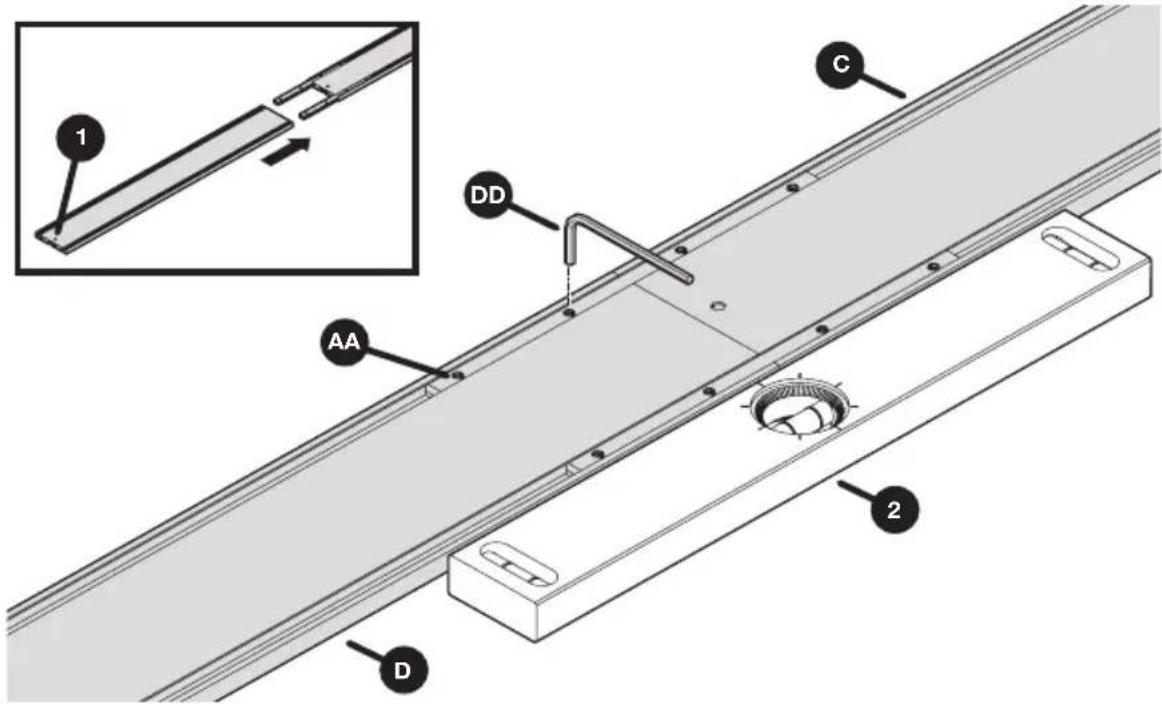 Kreg Straight Edge Guide - Fijación de los rieles guía - 1