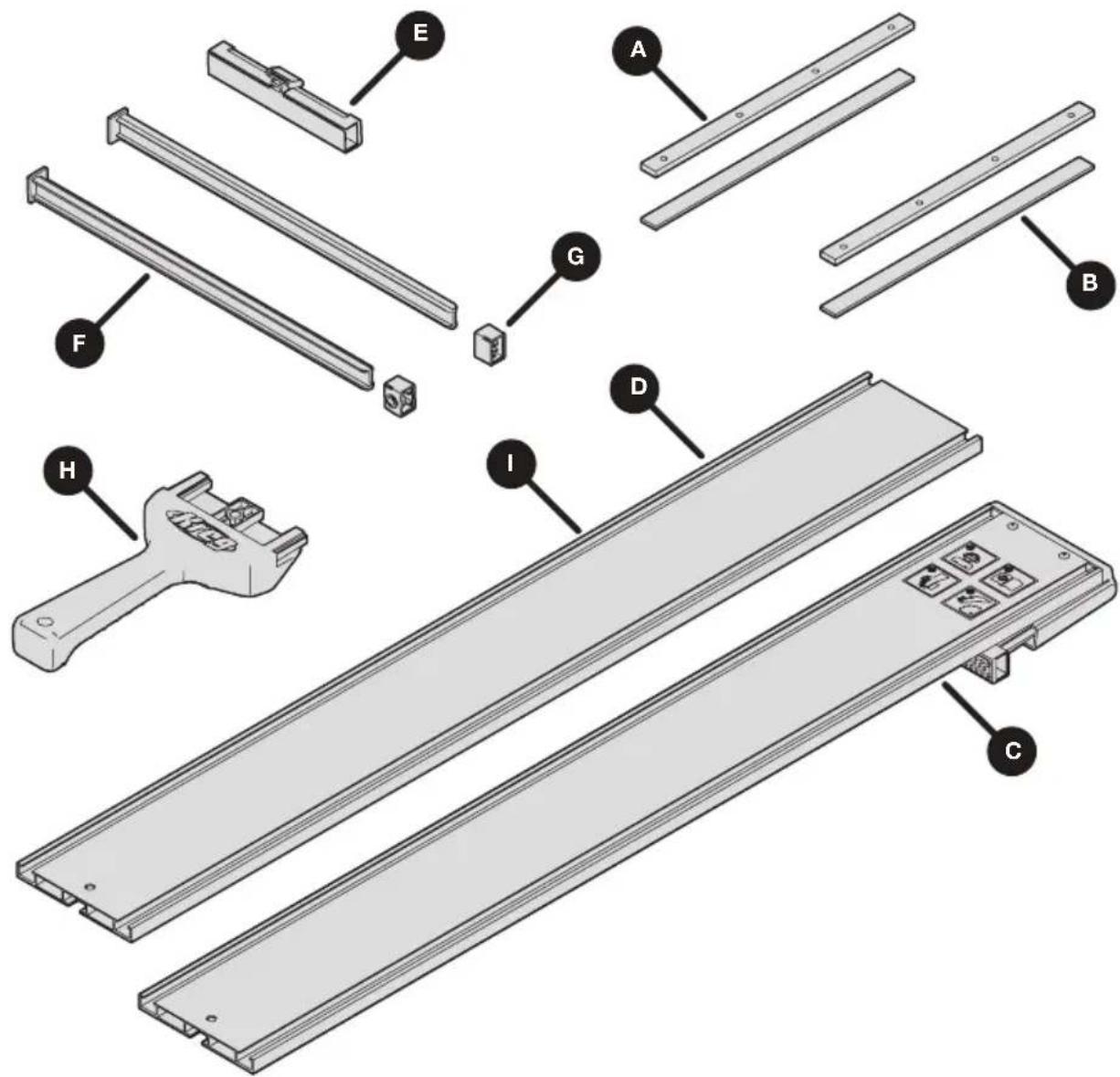 Kreg Straight Edge Guide - Matériel/Outils inclus - 2