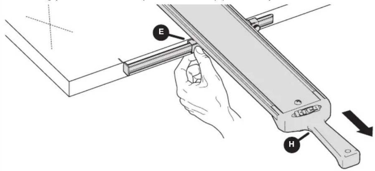 Kreg Straight Edge Guide - Clamp the Straight Edge Guide in Place on Your Material - 1