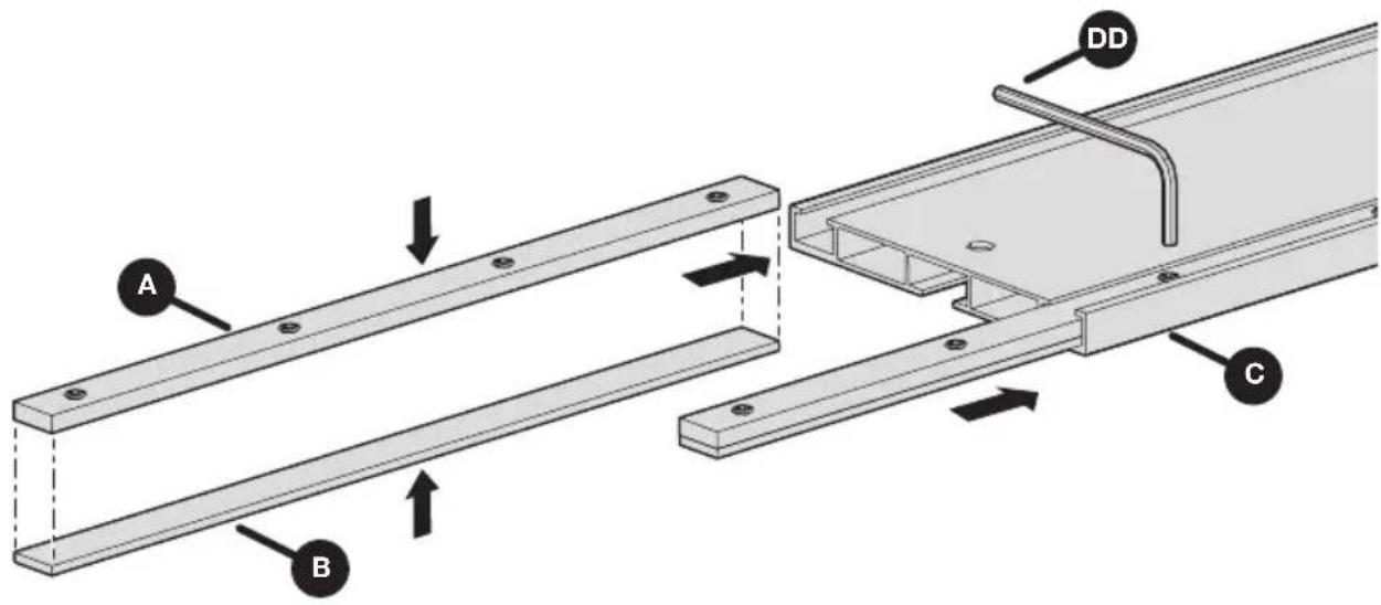 Kreg Straight Edge Guide - Assemble the Connector Bars - 1