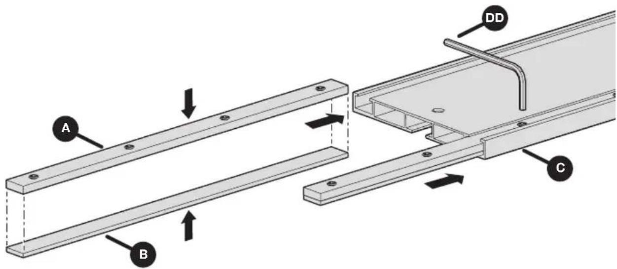 Kreg Straight Edge Guide - Assemblez les barres de raccordement - 1