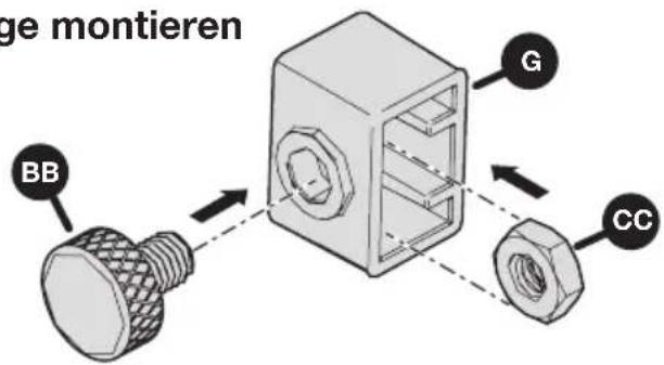 Kreg Straight Edge Guide - Anschläge der Schnittkantenanzeige montieren - 1