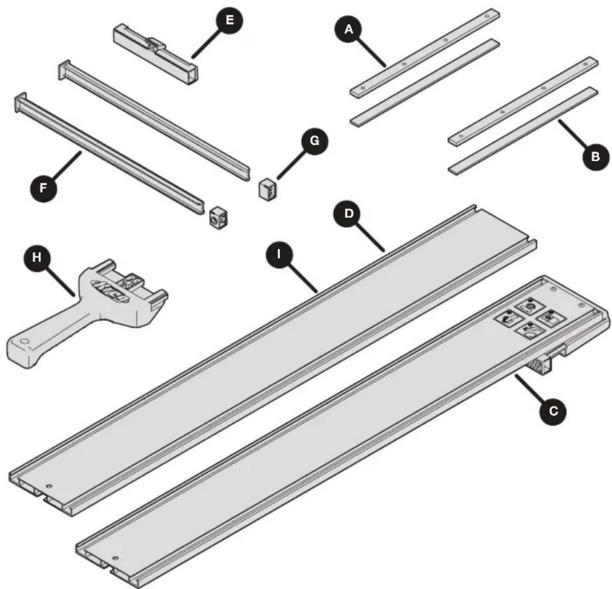 Kreg Straight Edge Guide - Hardware/Tools Included - 2