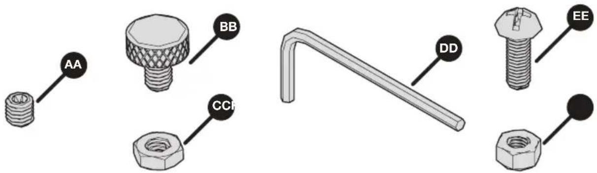 Kreg Straight Edge Guide - Enthaltene Hardware/Werkzeuge - 1