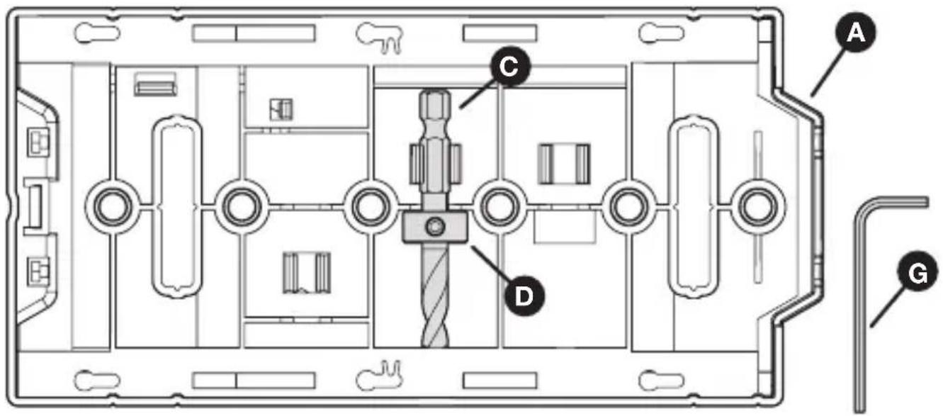 Kreg Shelf Pin Jig - Ajuste del collarín en la broca - 1