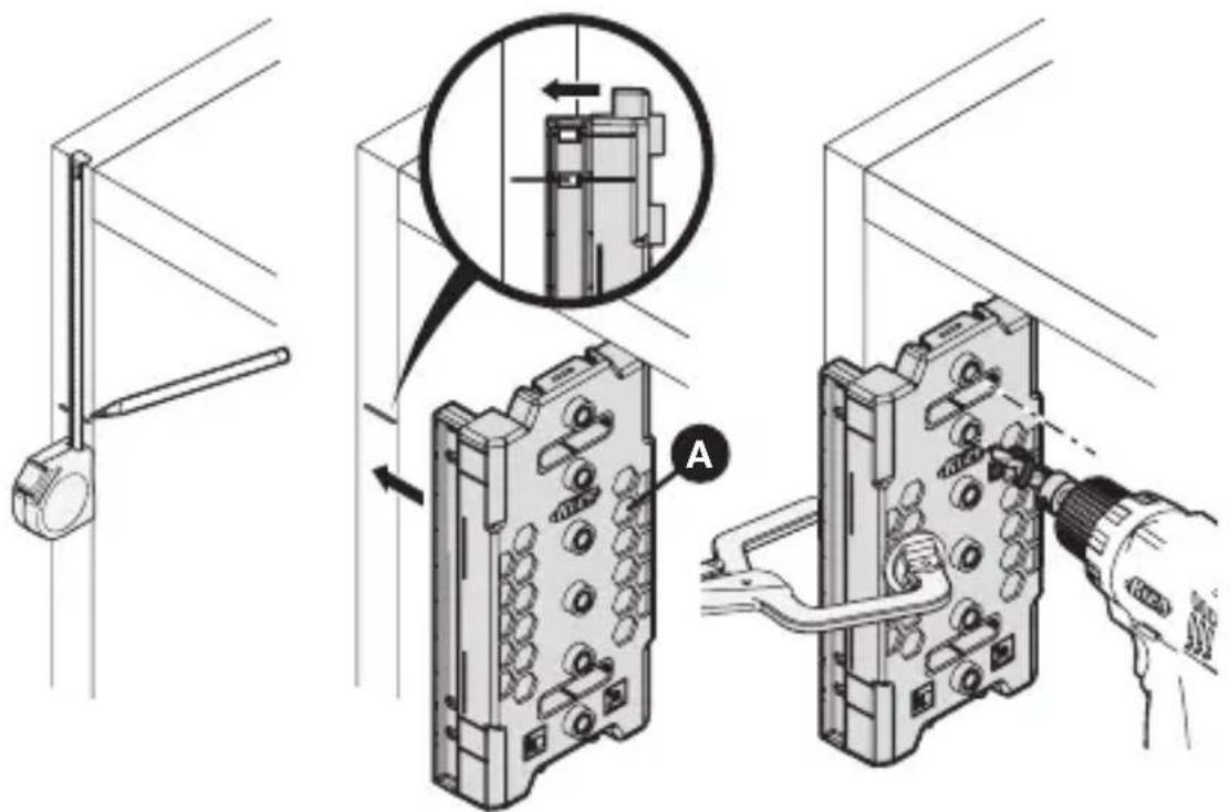 Kreg Shelf Pin Jig - Marcación de los orificios de montaje para las bisagras ocultas - 3