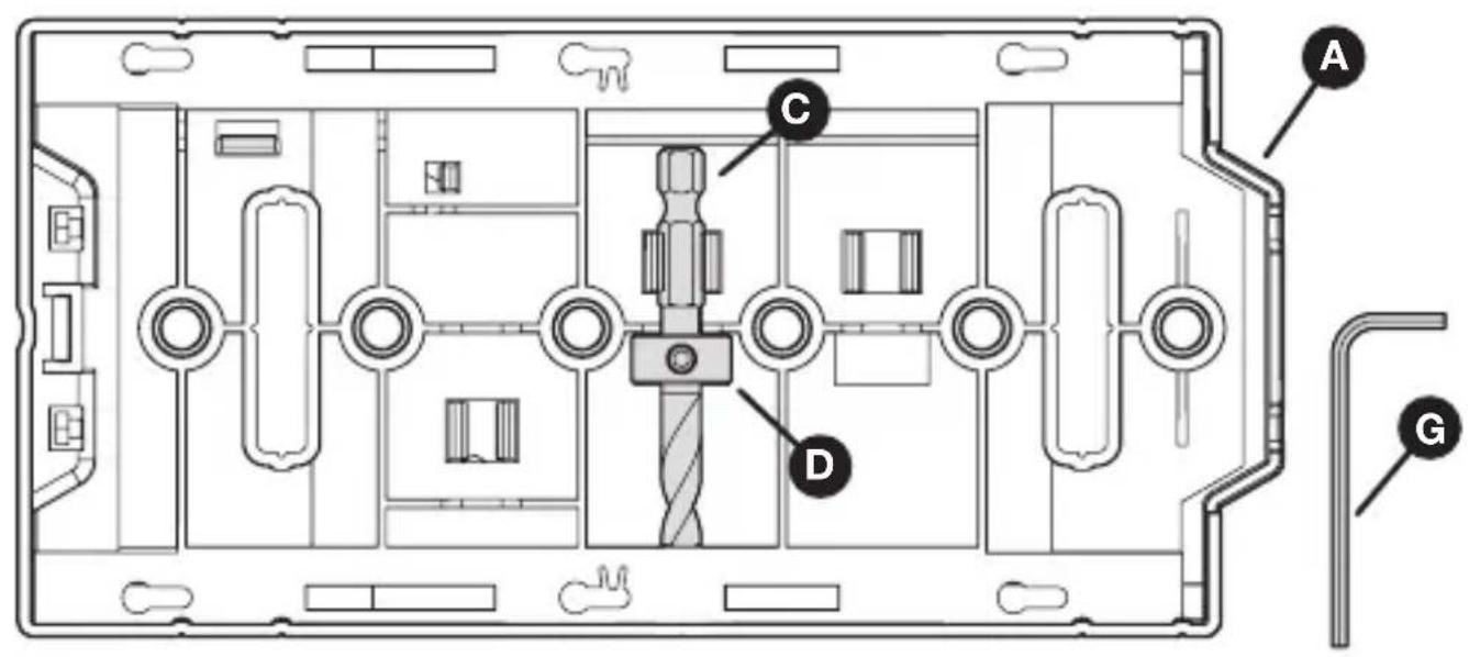 Kreg Shelf Pin Jig - Aufsetzen der Anschlaghülse auf den Bohraufsatz - 1