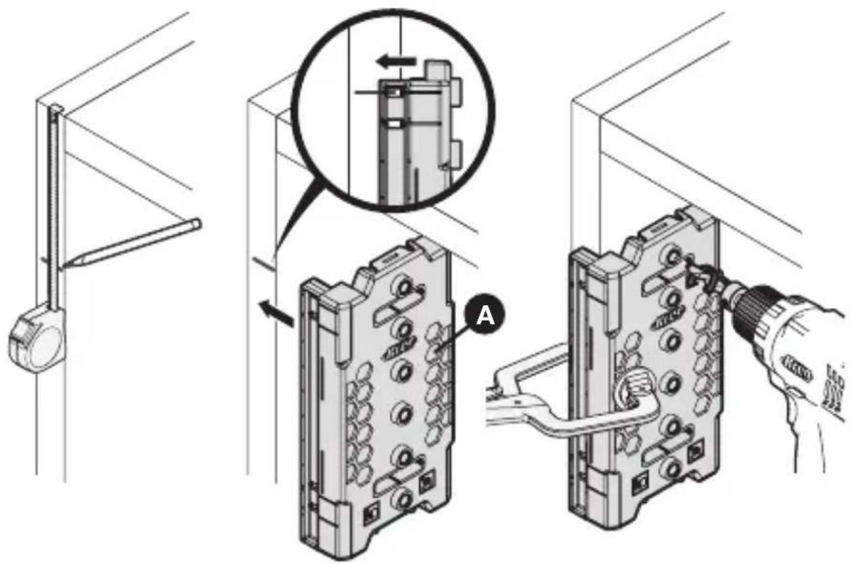 Kreg Shelf Pin Jig - Markieren von Schubladen-Montagelöchern - 2