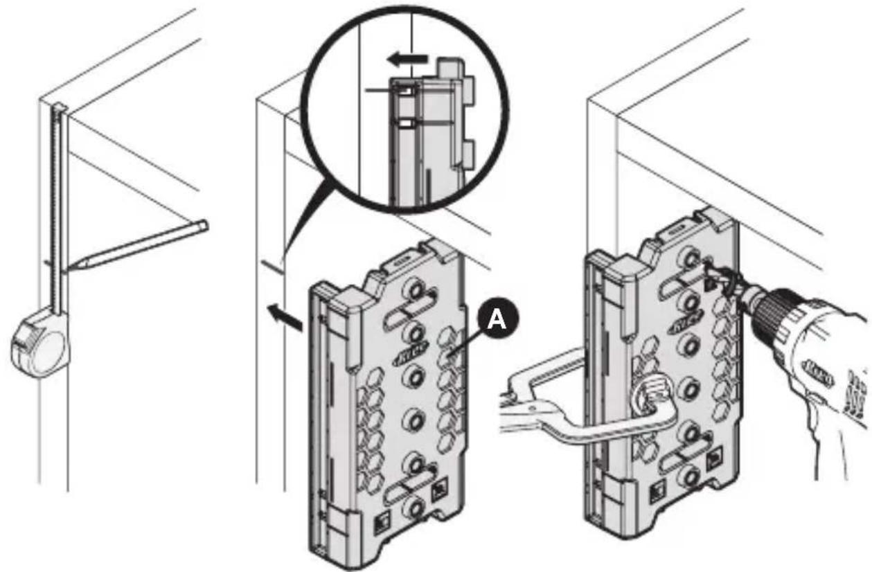 Kreg Shelf Pin Jig - Marcación de los orificios de montaje para los deslizadores de cajones - 3