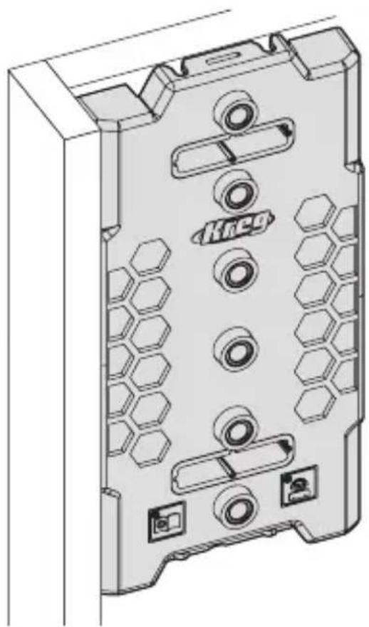 Kreg Shelf Pin Jig - Positionner le gabarit - 1