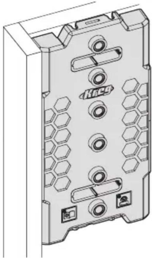 Kreg Shelf Pin Jig - Positionieren der Schablone - 1