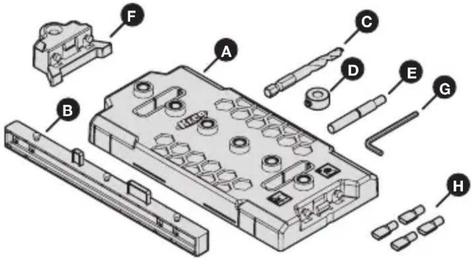 Kreg Shelf Pin Jig - Antes del montaje - 2