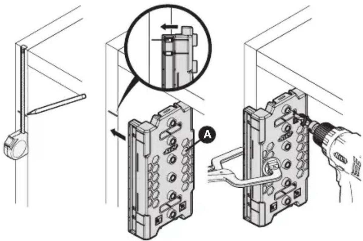 Kreg Shelf Pin Jig - Importante Para utilizar los tornillos suministrados por el fabricante de las guías correderas, utilizar la broca solo para marcar la ubicación de los tornillos. - 2