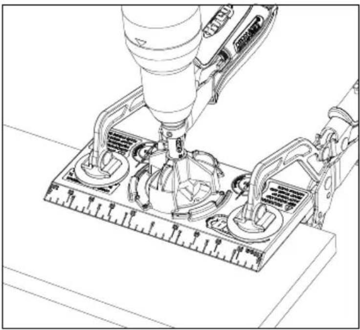 Kreg Concealed Hinge Jig - Korzystanie z szablonu - 1