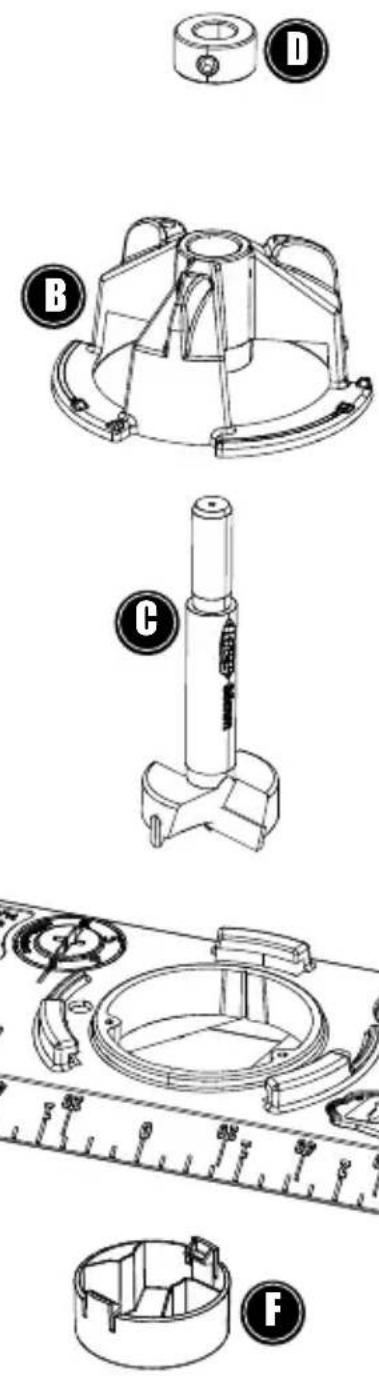 Kreg Concealed Hinge Jig - Osat - 1