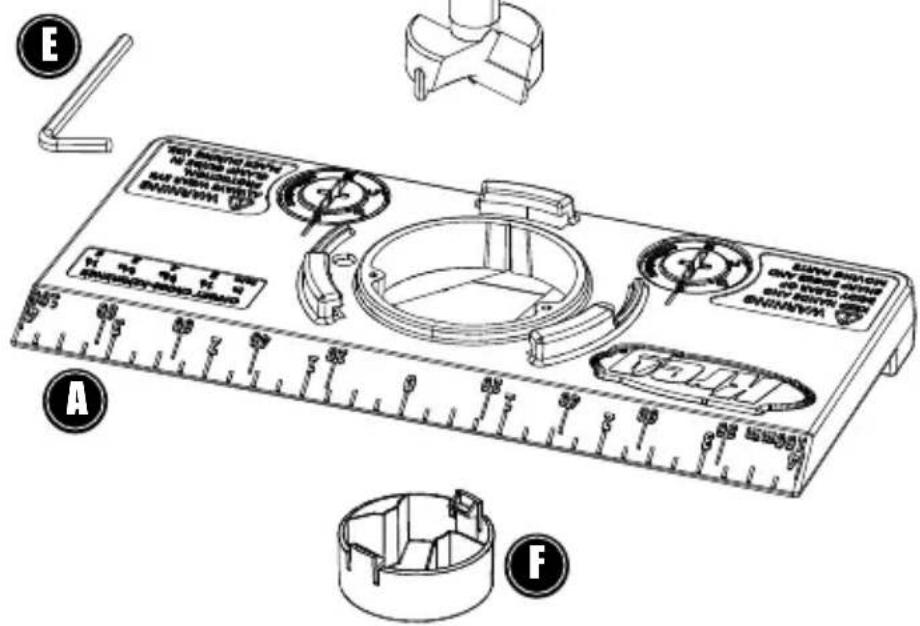 Kreg Concealed Hinge Jig - Peças - 2