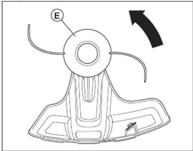 HUSQVARNA 525iLST - Fijación del cabezal de corte - 2