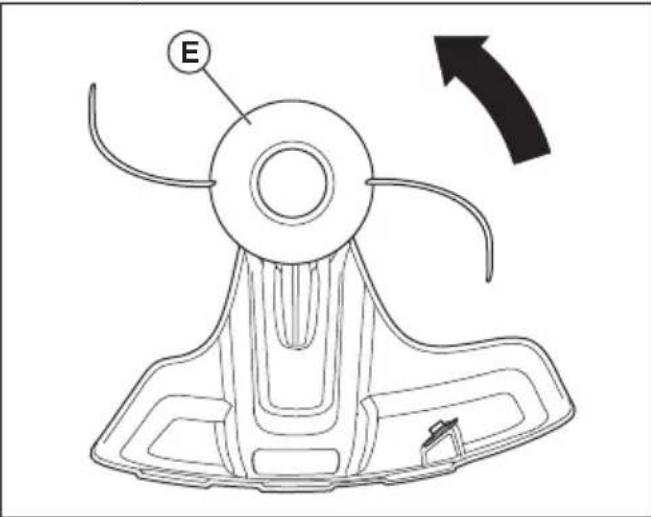 HUSQVARNA 525iLST - Fixation de la tête de désherbage - 2