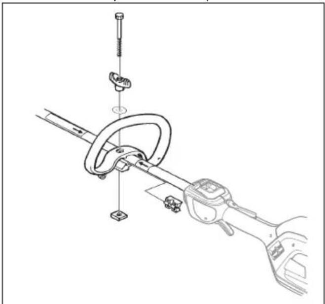 HUSQVARNA 525iLST - Pour monter le guidon en boucle - 1